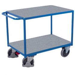 Stolový vozík, ložné plochy z pozinkovaného plechu, 1000 x 700 mm, nosnosť 500 kg