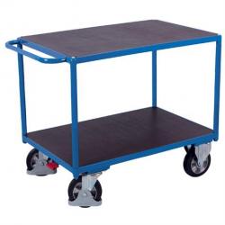 Stolový vozík s jedným bočným madlom, 1200 x 800 mm, nosnosť 1000 kg