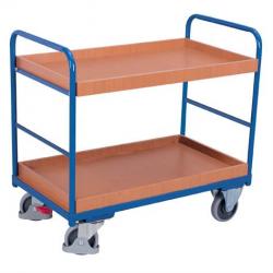 Nízky etážový vozík  - dve vane, 1000 x 700 mm, nosnosť 250 kg