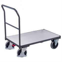 Antistatický plošinový vozík, 1000 x 700 mm, nosnosť 500 kg