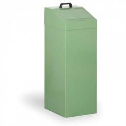Odpadkový kôš kovový pre triedený odpad, výška 950 mm, farba zelená RAL6011