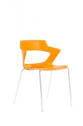 Konferenèná stolièka INGRID, farba oranžová, nosnos� 140 kg