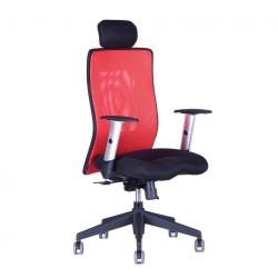 Kancelárska stolička CALYPSO XL, nosnosť 120kg, farba červená