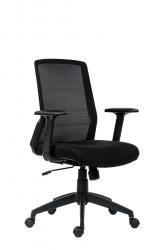 Kancelrska stolika NINA, farba ierna, nosnos 120 kg