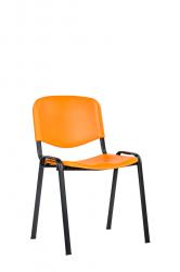Konferenčná stolička MILENA, farba oranžová, nosnosť 120 kg