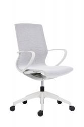 Kancelárska stolička JANA, farba biela, nosnosť 120 kg