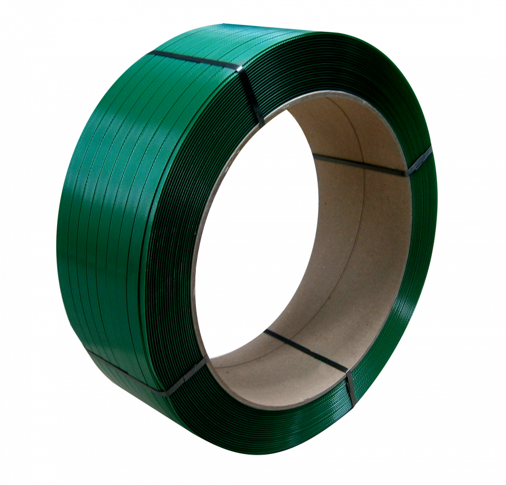 Páska PET 15,5x0,70 mm, 406/145-1750 m, 3860N, zelená 