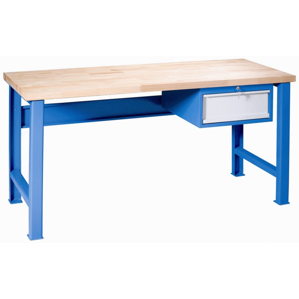 Pracovný stôl montovaný 845x1500x685 mm, 1x zásuvka