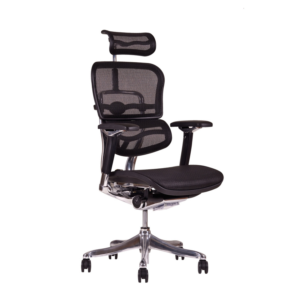 Kancelárska stolička SIRIUS 24H, nosnosť 150kg, farba čierna, výška stoličky 1160 - 1250 m